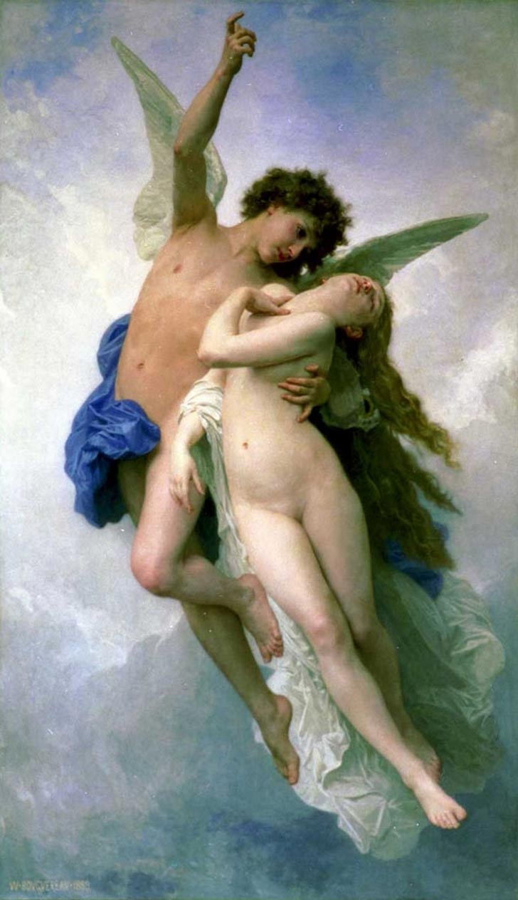 Láska a Psyché, 1895 – William-Adolphe Bouguereau