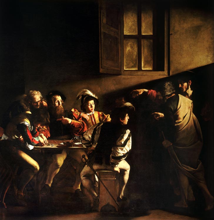 Povolání svatého Matouše, 1602 – Caravaggio