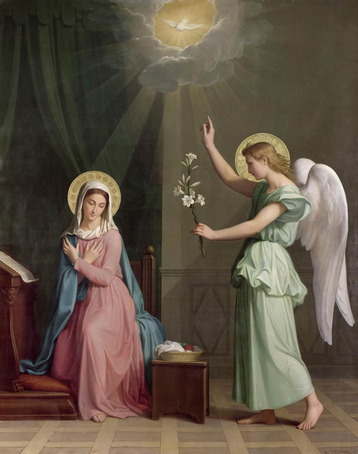 Zvěstování Panny Marie, 1859 – Auguste Pichon