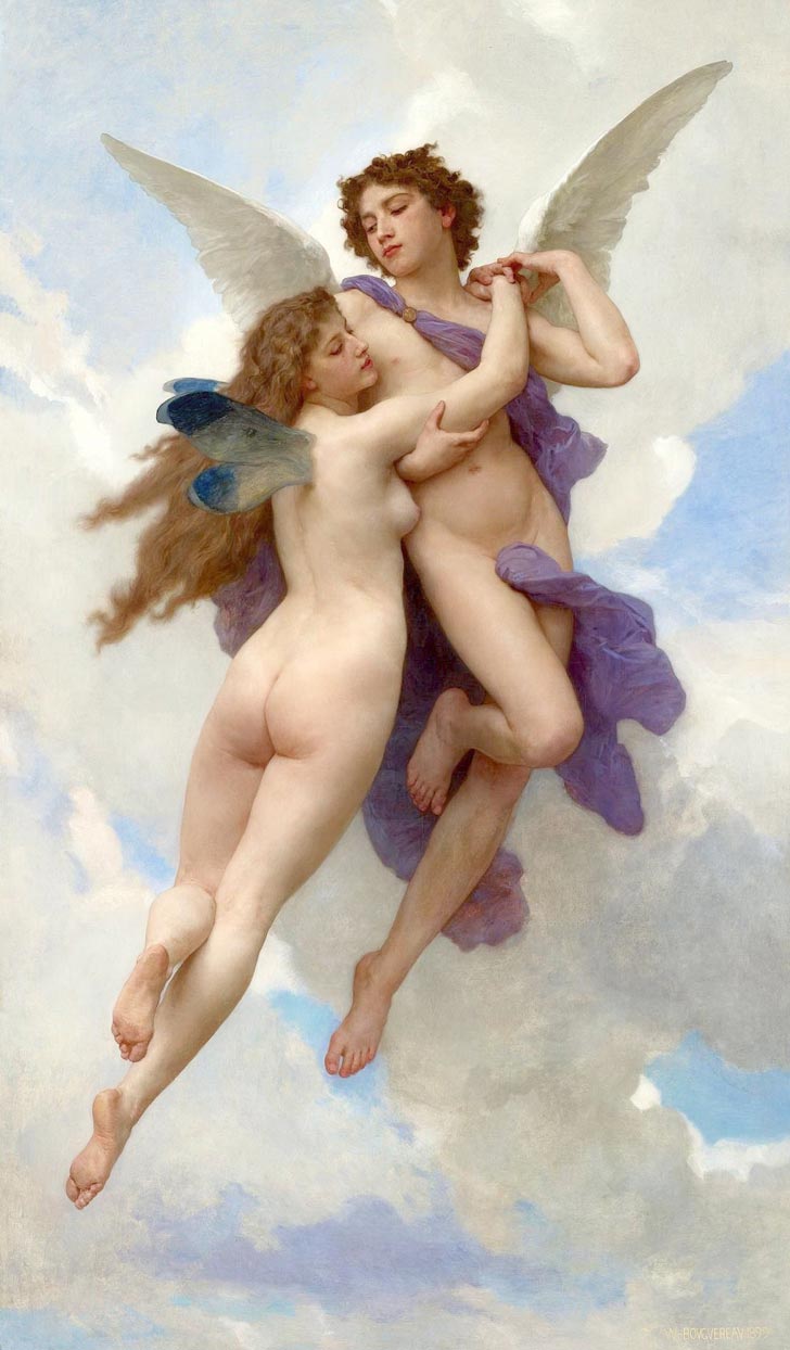 Láska a Psyché, 1899 – William-Adolphe Bouguereau