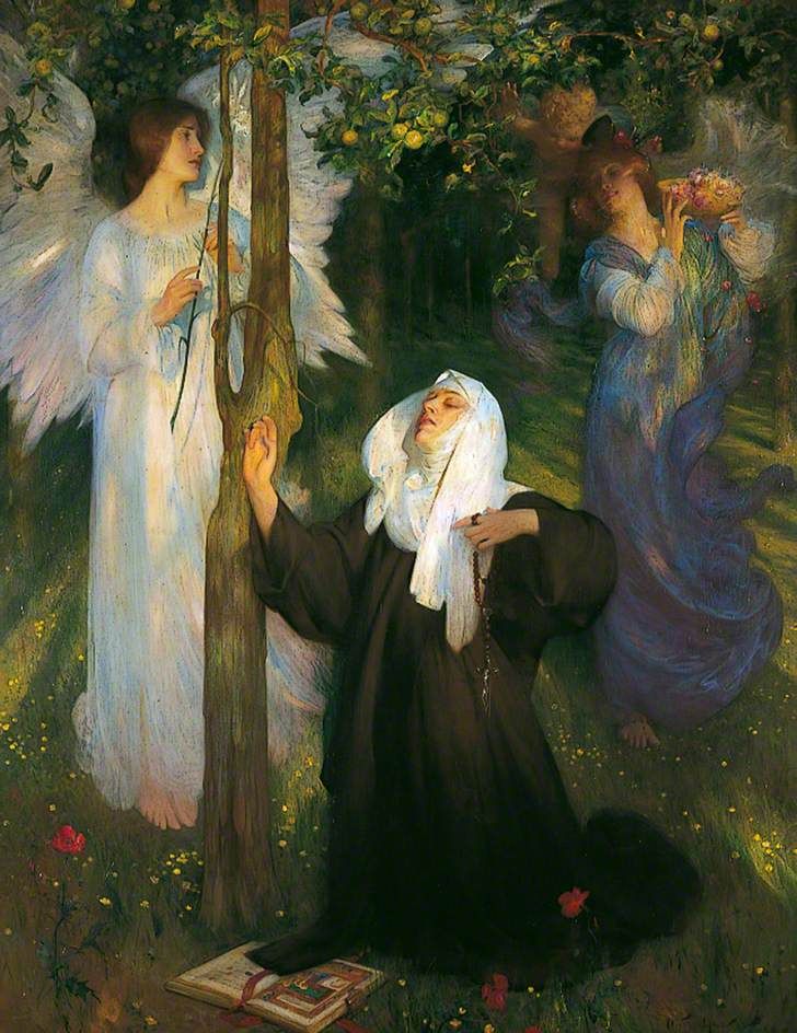 Klášter nebo světský život?, 1896  –  Arthur Hacker