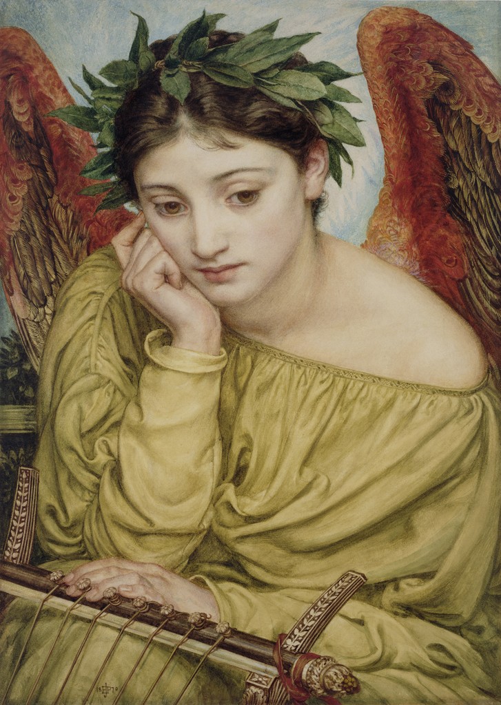 Erató (poetická múza), 1870  –  Sir Edward John Poynter